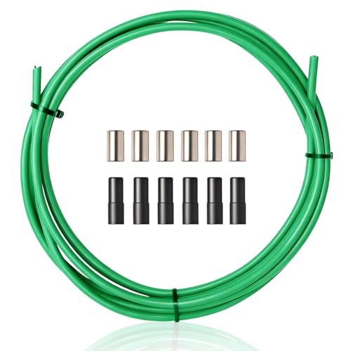 Bicycle Brake Cable Housing - 5mm x 9.84ft with End Caps - Green
