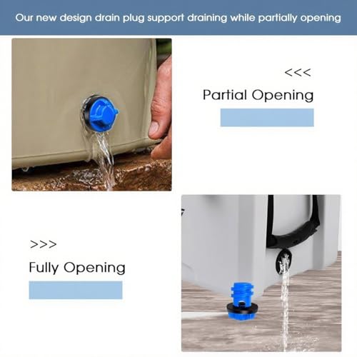 Leak-Proof Cooler Drain Plug Replacement Kit - 2 Pack - Blue