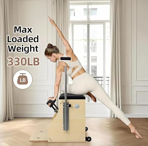 Split-Pedal Pilates Chair with Handles - Assembly Required
