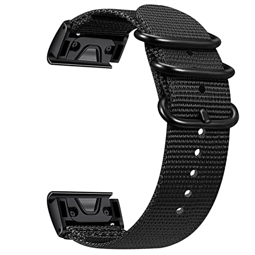 Garmin Fenix Compatible Band - 51mm/7X/6X/6X Pro - Black