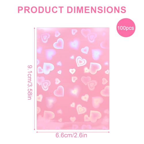 100pcs Holographic Colors Card Sleeves