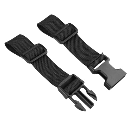 Adjustable Chest Strap with Quick Release Buckle - Black, 2 Pack