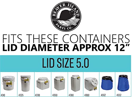 Gamma Seal | Upgraded Gamma2 O-Ring Gasket for 12" Bucket Lids - Fits 3.5, 5, 6 & 7 Gallon Buckets (Pack of 2)