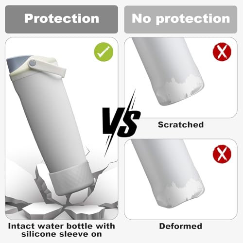 Silicone Boot Sleeve for Owala 30oz & 40oz Bottles - Gray