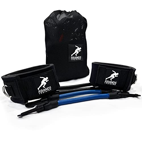 Kbands Speed & Agility Resistance Bands Black & Blue - Athletic Training Kit