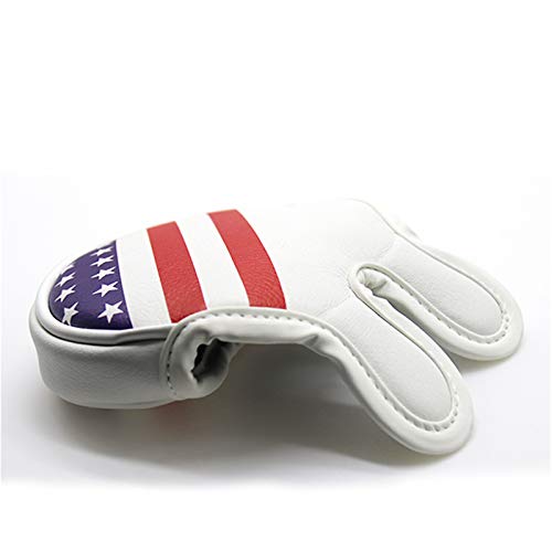 Seacloud Golf Cover USA Flag Star Small Mallet Putter Headcover for Scotty Cameron Taylormade Odyssey Club