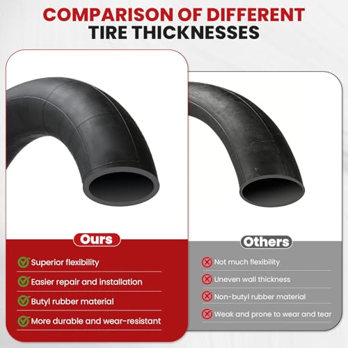 20x4.0 Fat Tire Tube - Premium Butyl Rubber with Schrader Valve