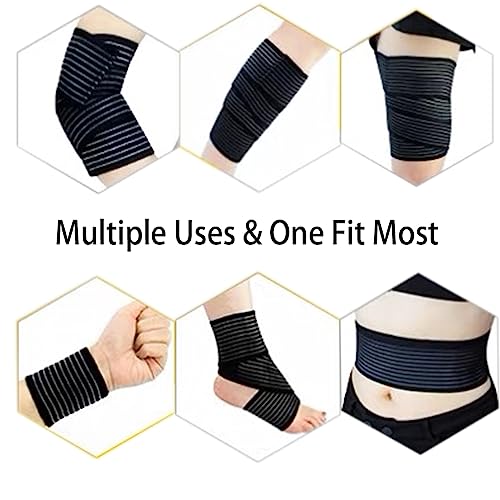 Thigh Compression Support Brace for Pain Relief - Black