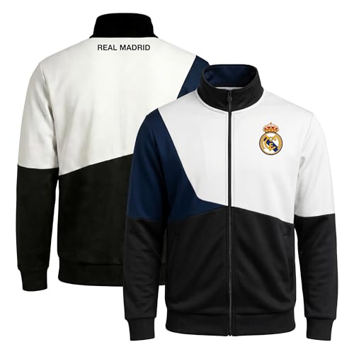 Real Madrid CF Track Jacket - Unisex Adult - Black - Small