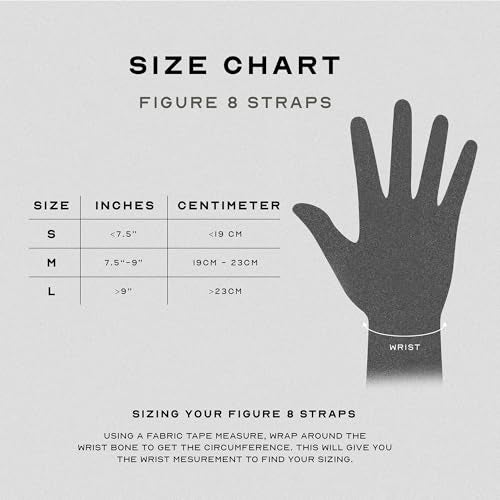 Figure 8 Lifting Straps for Deadlift & Powerlifting - Black Small
