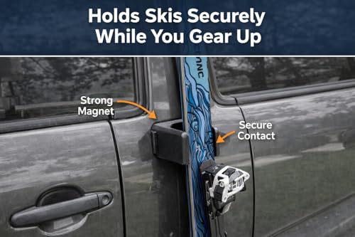 Heavy-Duty Magnetic Car Mount for Skis, Bikes & Fishing Rods