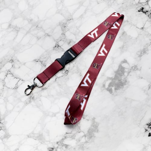 Virginia Tech Hokies Maroon Lanyard with Snap Buckle - Sports Fan Accessory