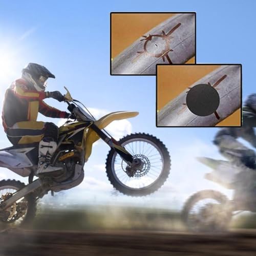 24-Piece Glueless Bike Tire Patch Kit for Road & Mountain Bicycles