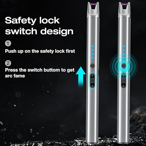 Luxgaze 3 Pack Electric Candle Lighter Rechargeable USB Lighters