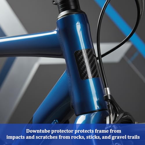 Bicycle Frame & Chainstay Protector Kit - Carbon Grain - Black
