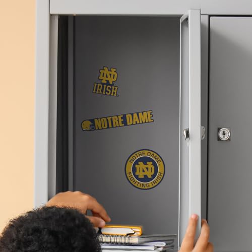 Notre Dame Stickers - 3 Pack Weather-Resistant Vinyl Decals