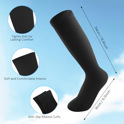 Youth Baseball Socks and Elastic Waist Belt Set - Black