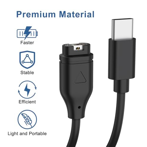 USB C Charger for Garmin Watch - 1.64FT Charging Cable - 50CM