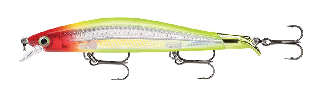Rapala Ripstop Lure, Size 12, 4 3/4" Length, 4'-5' Depth, 1/2 oz, 3-#5 Hooks, Clown, Per 1, Multi (RPS12CLN), One Size