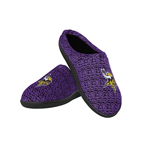 NFL Men's Poly Knit Cup Sole Slipper - Team Fan Gear