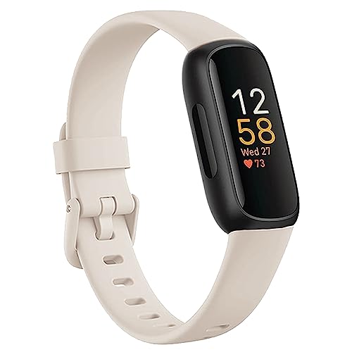 Soft Silicone Sport Wristband for Fitbit Inspire 3 - Ivory, Small (5.5"-7.1")