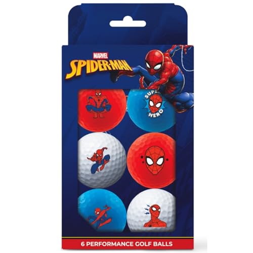 Spider-Man Golf Balls 6-Pack - Official Marvel Designs