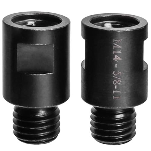 Wolfride M14 to 5/8"-11 Angle Grinder Attachment Adapter M14 female to 5/8-11 male adapter (2 Pcs)