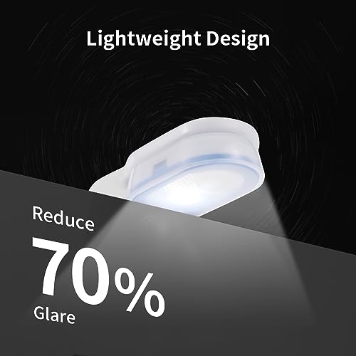 Rechargeable Blue Nurse Clip-On Light for Night Shift, Hands-Free LED Flashlight