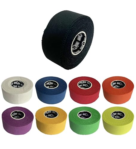Athletic Trainers Tape - 1-Inch x 30-Foot Cotton Sports Wrap for Boxing - Black