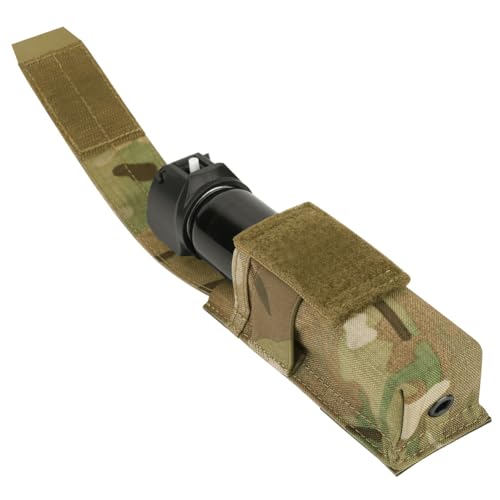 KRYDEX MC Molle Flashlight Holster with Adjustable Torch & Mace Spray Holder