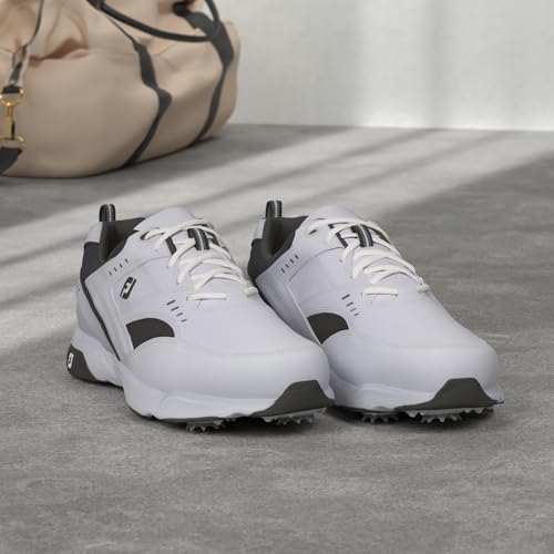 Men's Golf Sneakers - White, Size 13 - Wide & Narrow Options