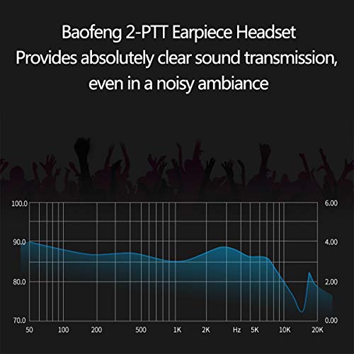 Two-Way Radio Earpiece Headset with K Connector - 2 Pack