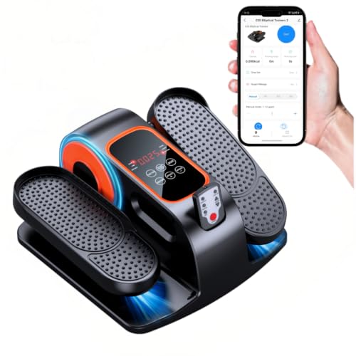 Under Desk Elliptical Machine - Electric Leg Exerciser with 12 Speeds