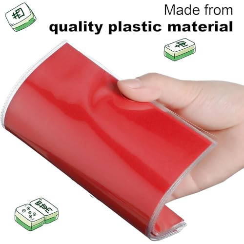 Clear Mahjong Card Holder and Scorecard Protector - Large Size, 2pcs