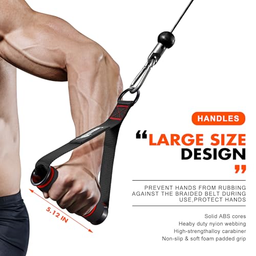 Exercise Handles for Fitness Equipment - Red Replacement Handles