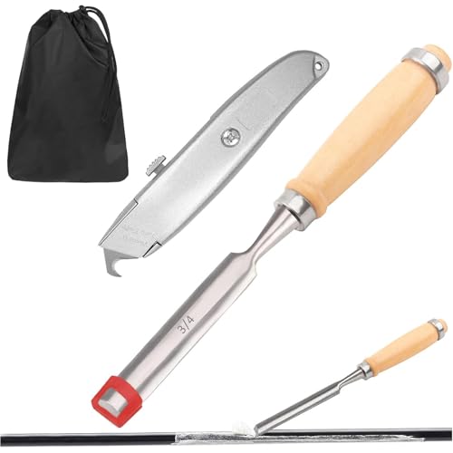 Natural Wood Golf Grip Tape Remover Tool Kit for Regripping Steel & Graphite Shafts