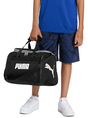 PUMA Kids' Transformation 14" Duffel Bag - Green Camo/Gold, One Size