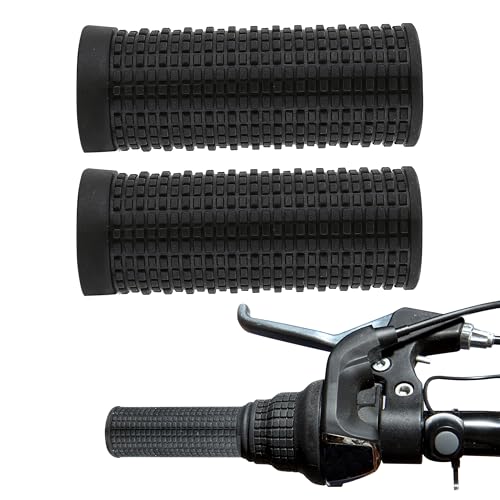 Mountain Bike Handlebar Grips - Non-Slip Rubber, 20x74mm
