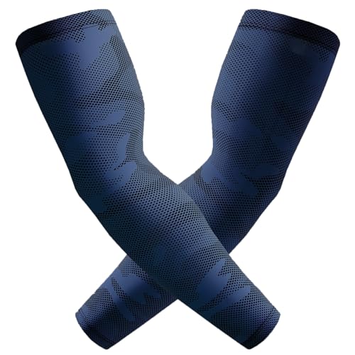 Men's Compression Arm Sleeves - UV Sun Protection for Sports