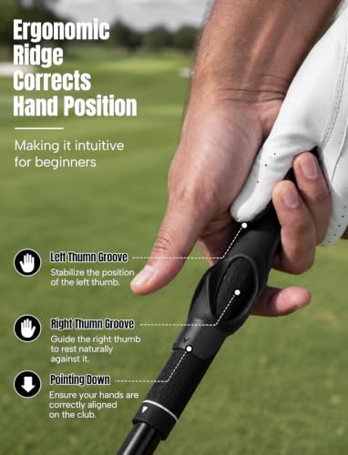Golf Grip Trainer for Right-Handed Golfers - Fits Most Clubs