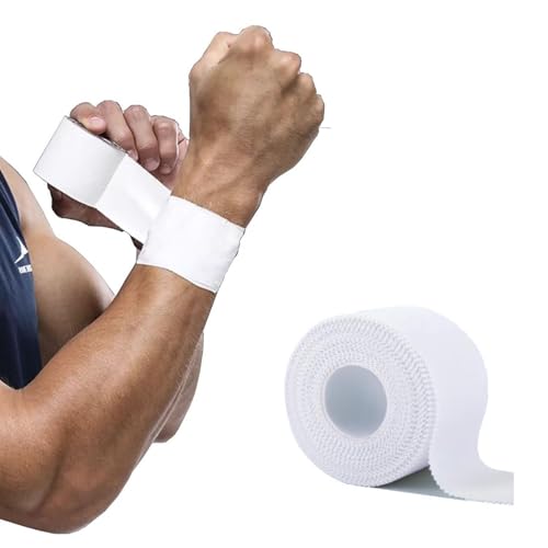 Athletic Sports Tape 1.5 Inch x 30 Feet - Tearable Cotton Support for Joints