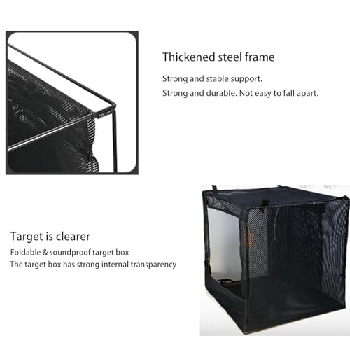 Soundproof Slingshot Target Box - 11.8 Inch Portable Shooting Practice