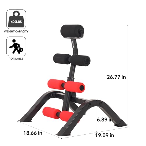 Heavy Duty Mini Inversion Table with Roller - 400lbs Capacity