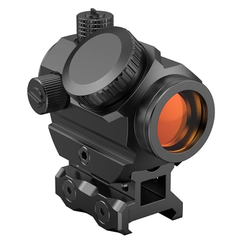 EZshoot with 2 MOA Dot & 40 MOA Circle - Multi-Reticle, Red/Green, 1x20mm, Motion Awake Technology, 20,000 Hours Battery Life (Red Dot Variation)