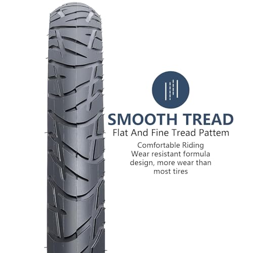 YunSCM 2-Pack 26x2.10 Bike Tires Black01 for Road Bikes