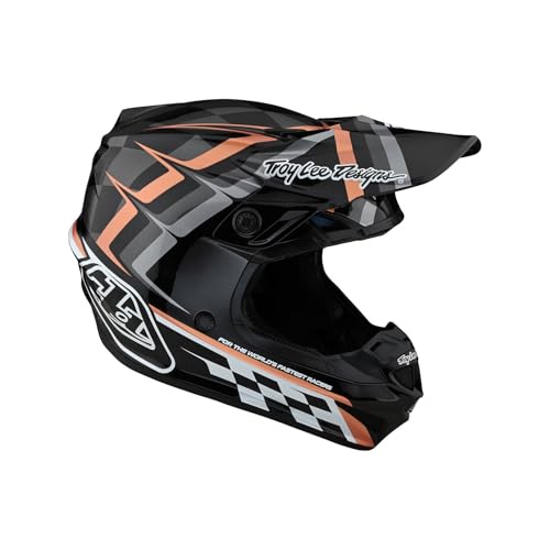Full Face Motocross Helmet with MIPS - Warped Black/Copper, Large
