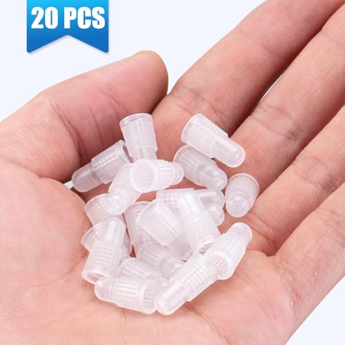 Plastic Presta Valve Caps for Bike Tires - Lightweight Dust Covers - Transparent