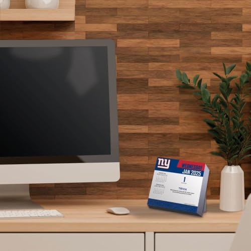 New York Giants 2025 Daily Box Calendar with Trivia