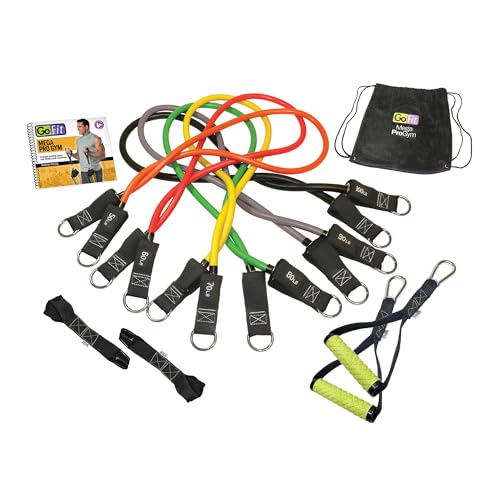 Adjustable Resistance Band System - 450 lbs Home Gym Kit