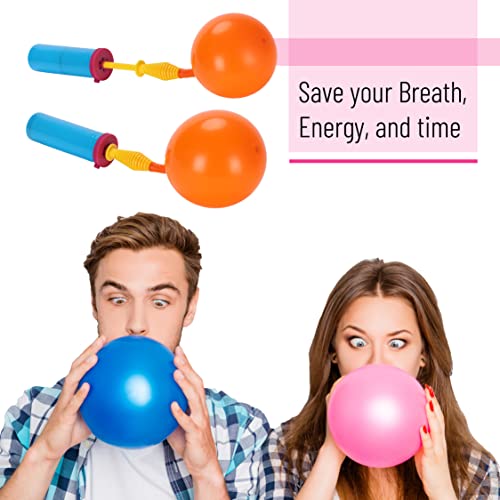 Balloon Pump Handheld - 2 Pack with Dual Action Design